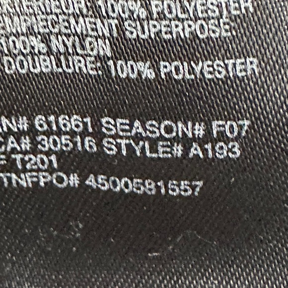 The North Face A193 F07 Mens Large Black Denali Polartec Full Zip Fleece Jacket - Picture 8 of 16